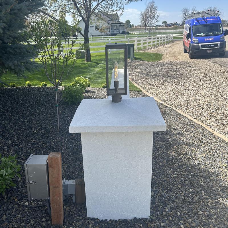 Landscape lighting time clock with new battery installed