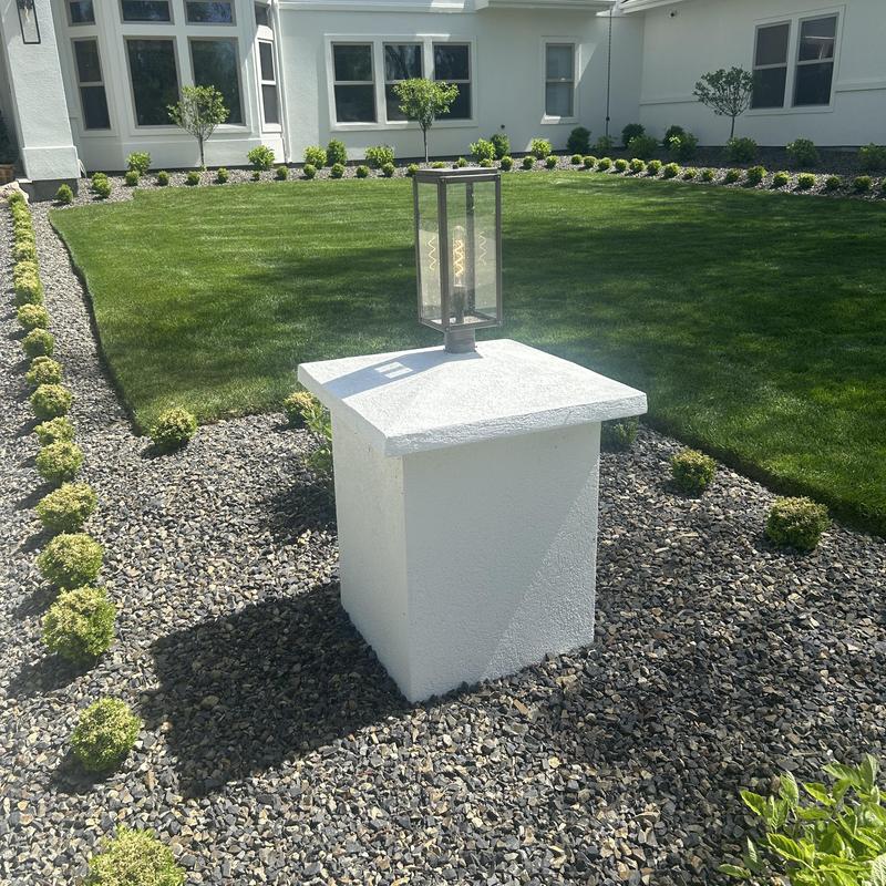 Landscape lighting time clock battery replacement in yard