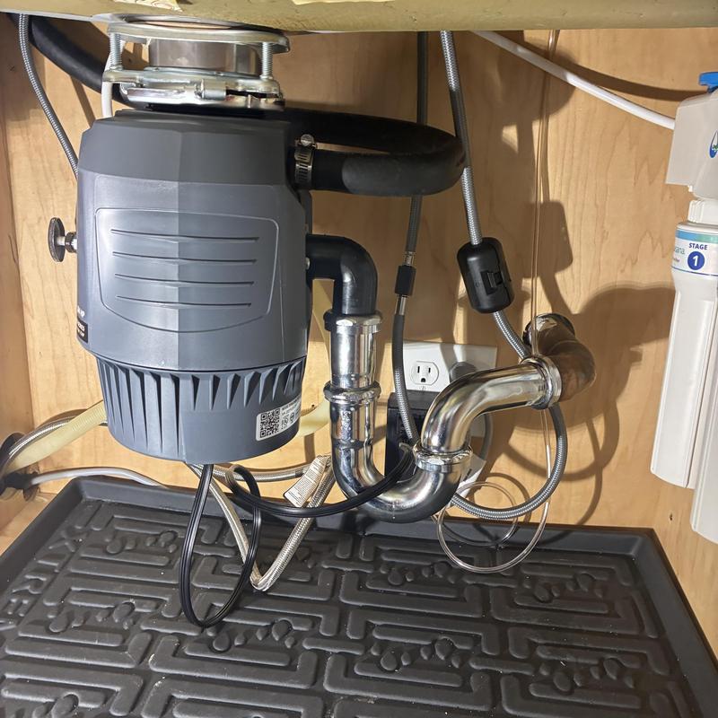 Garbage disposal and water filtration system installation