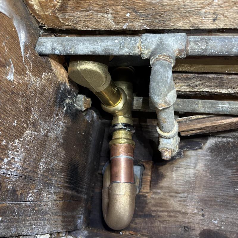 Tub waste and overflow assembly installation under tub