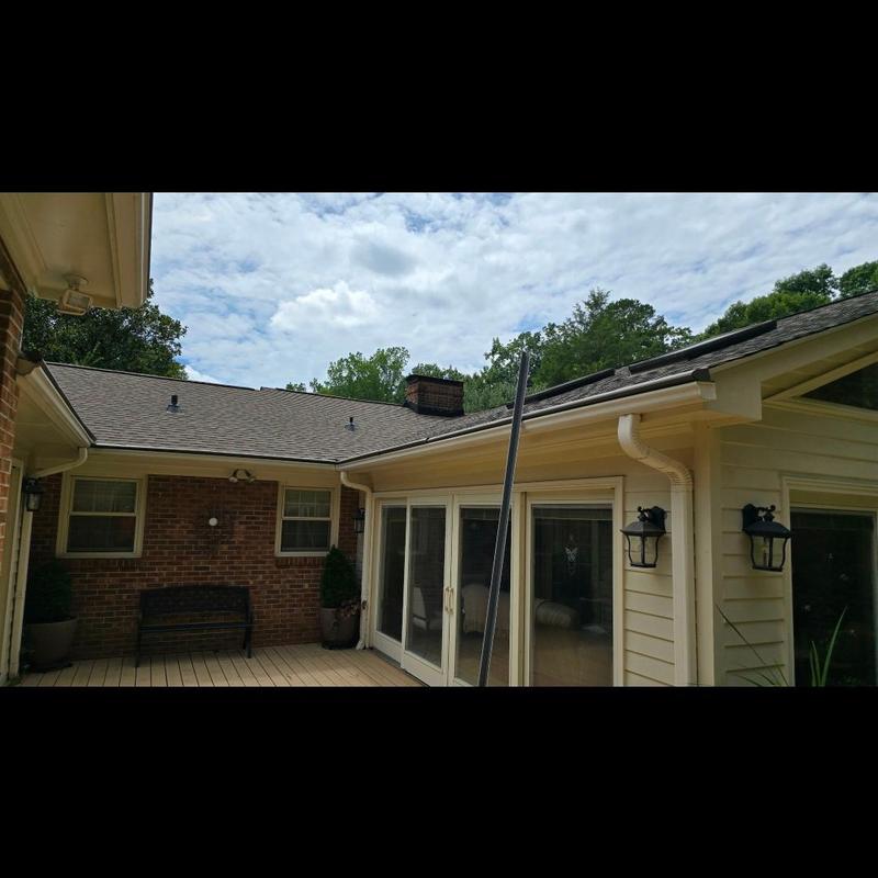 Heather blend architectural roof system on residential home Heather blend architectural roof system on residential home