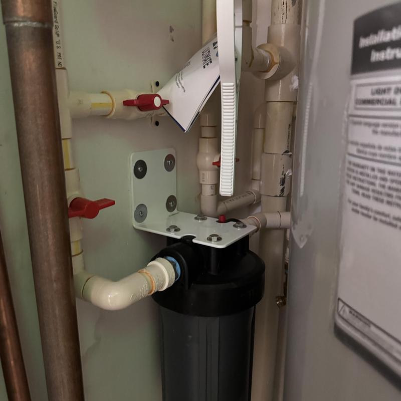 Sediment filter installation for whole house system