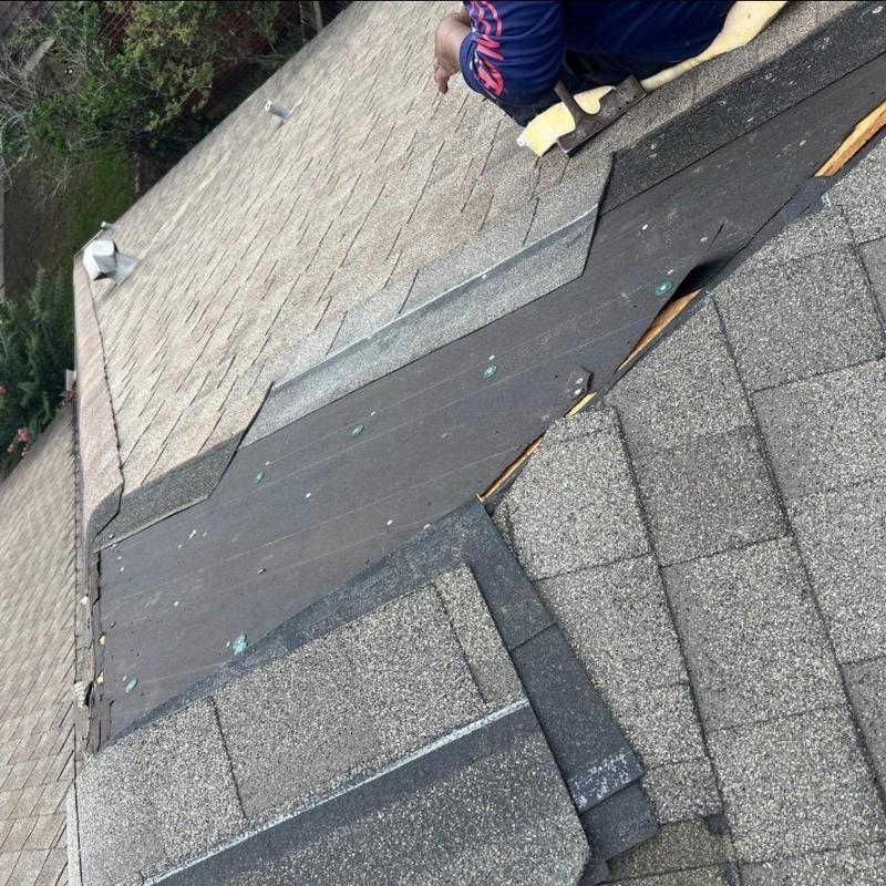 Residential roof valley underlayment installation in Houston Residential roof valley underlayment installation in Houston