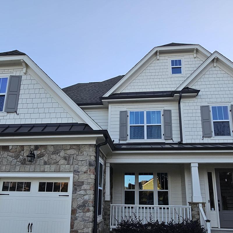Home exterior siding and stone elevation improvement