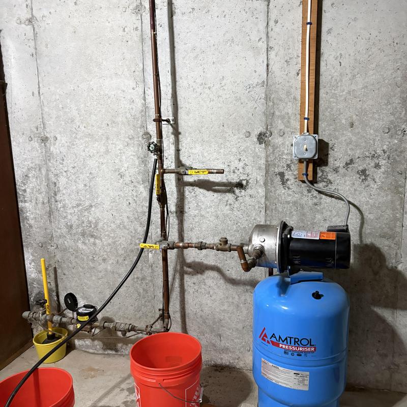 Pressure booster pump system with upgraded watermain