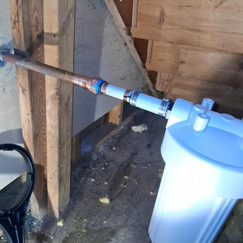 Sterling whole house water filter installation housing