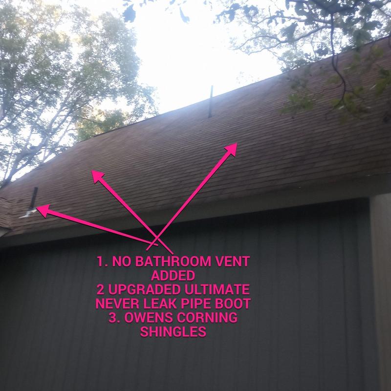 Owens Corning shingles installation with pipe boots Owens Corning shingles installation with pipe boots
