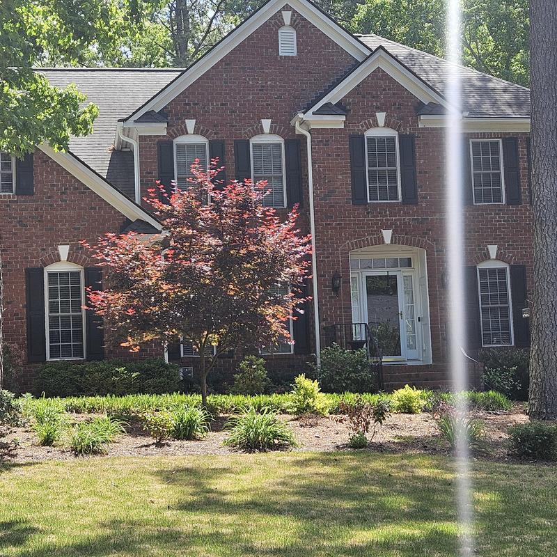 Architectural shingle roof replacement on brick home