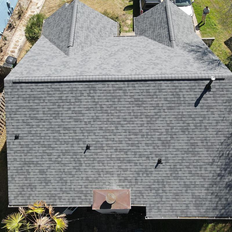 Owens Corning Duration Driftwood shingle roof replacement