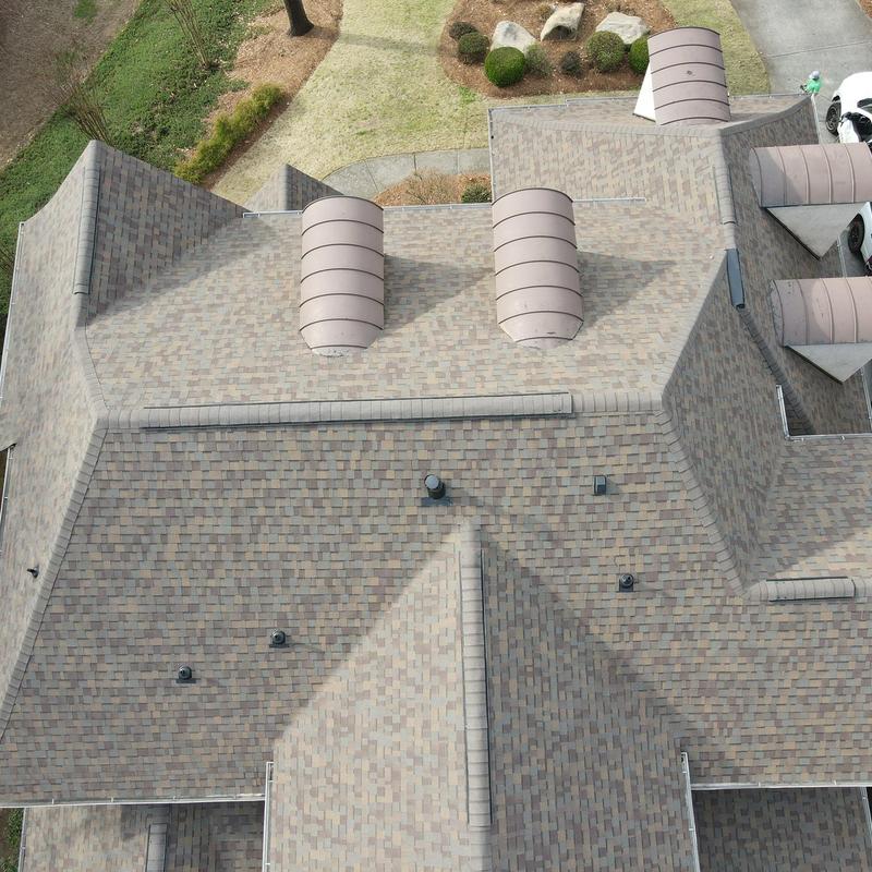 Owens Corning Duration Slatestone Gray shingle roof installation