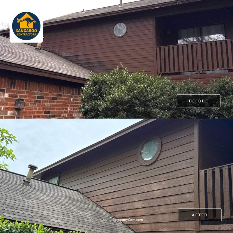 LP SmartSide siding and trim replacement on home exterior