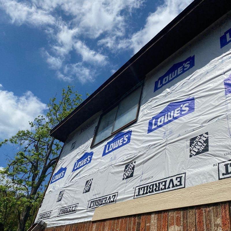 LP SmartSide siding and trim installation with house wrap