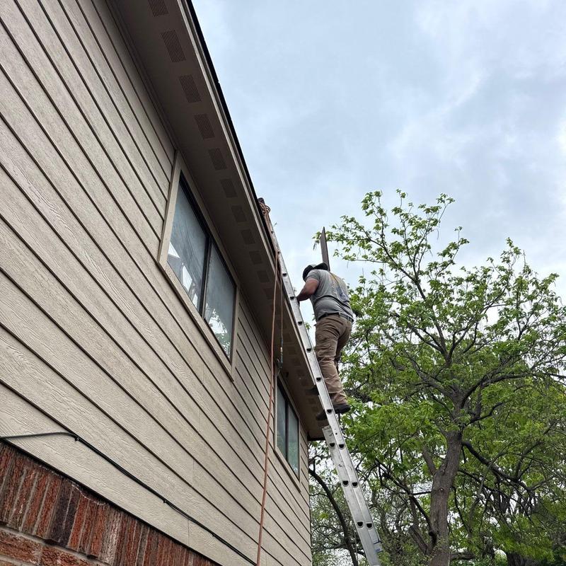 LP SmartSide siding and soffit installation on home