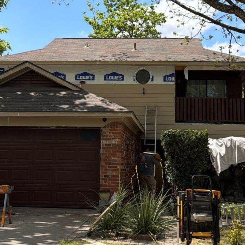 LP SmartSide siding and trim installation on home