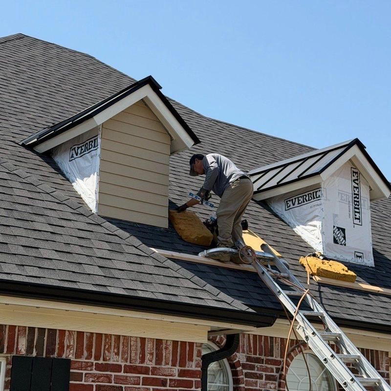 Faux dormer window siding and trim installation