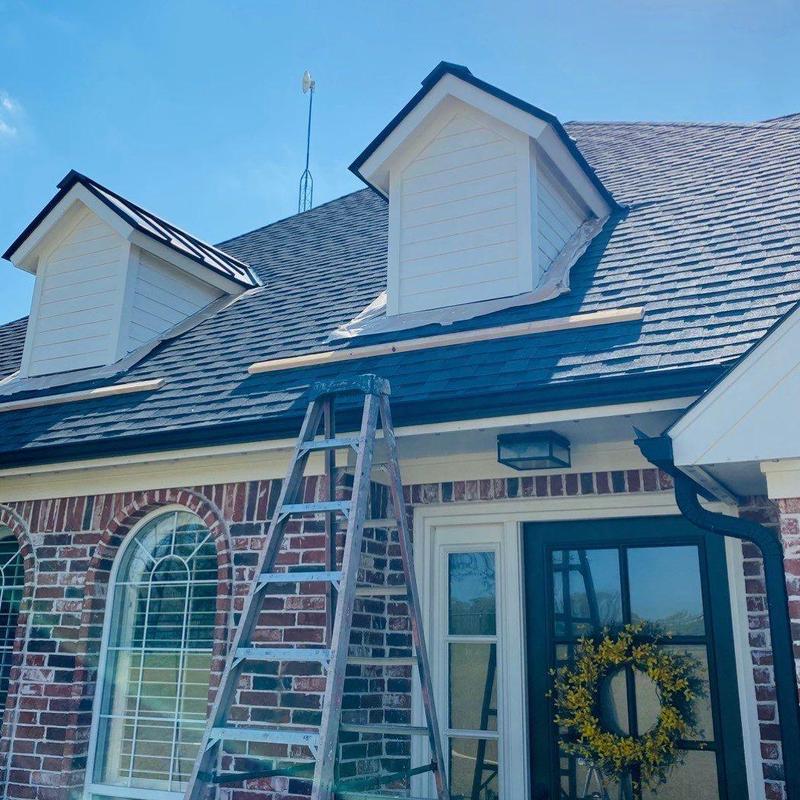 Faux dormer window LP SmartSide siding and trim replacement