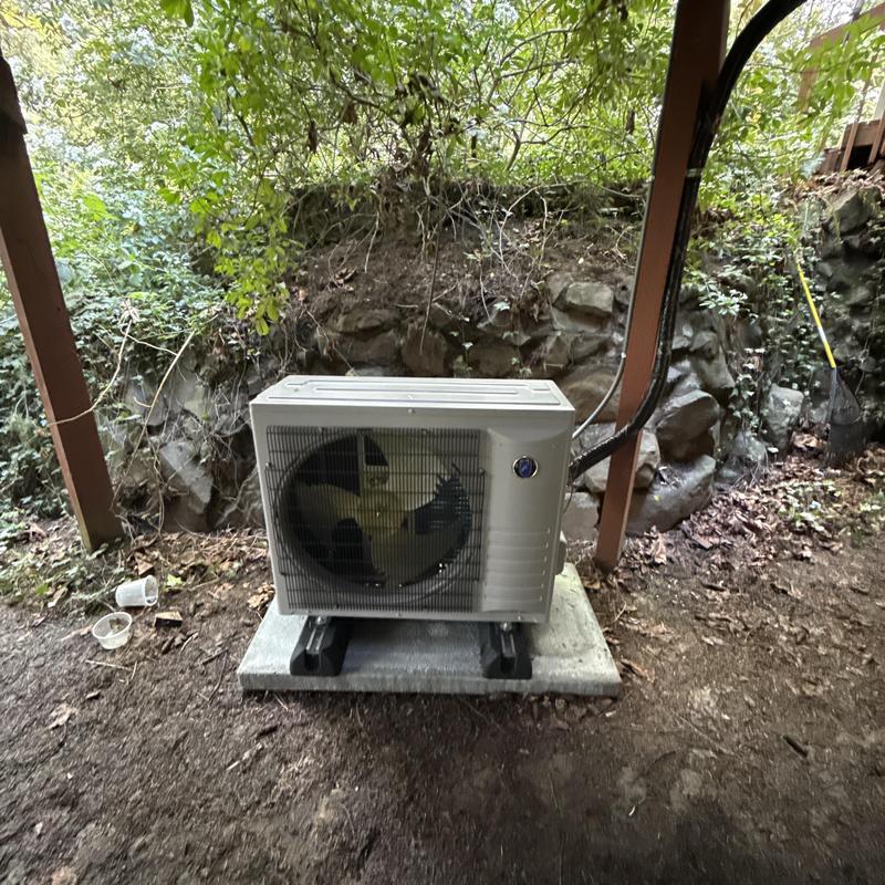 Friedrich variable speed heat pump installed outdoors Friedrich variable speed heat pump installed outdoors
