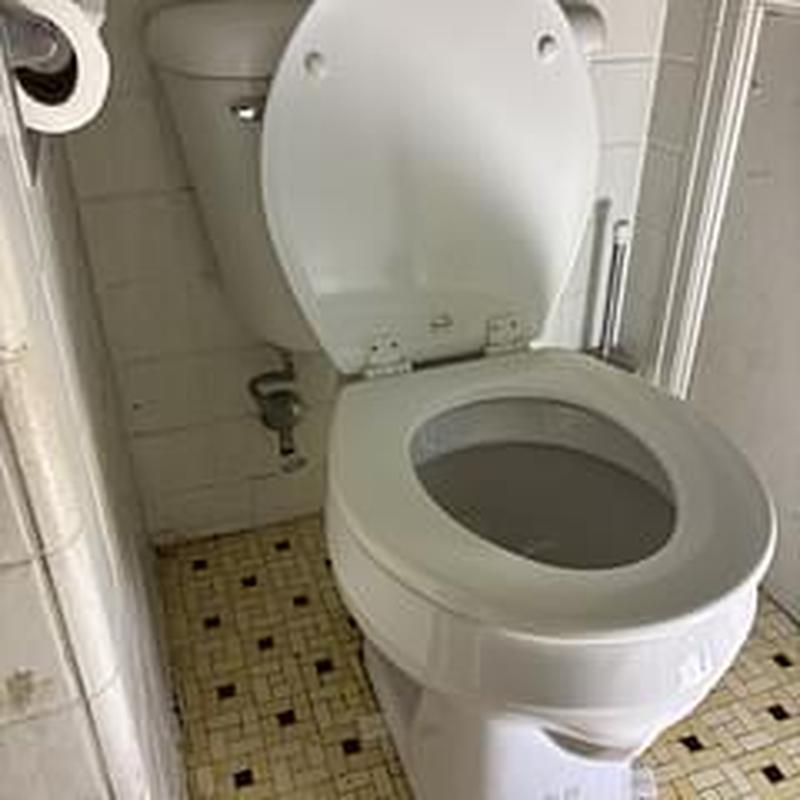 Mansfield standard flush round toilet installation