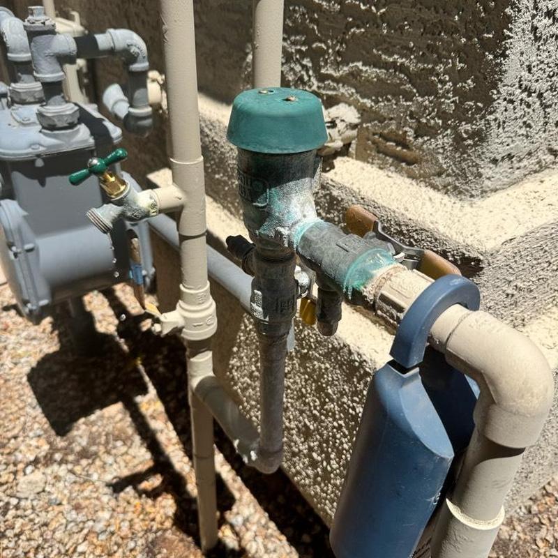 Pressure vacuum breaker and exterior hose bibs installation