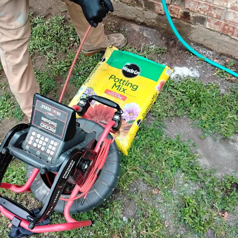 Kitchen sewer line camera inspection with ridgid equipment