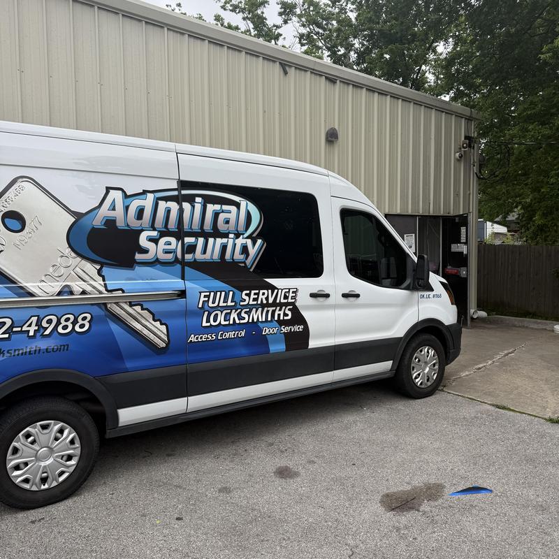 Von Duprin exit device rekeyed on delivery door