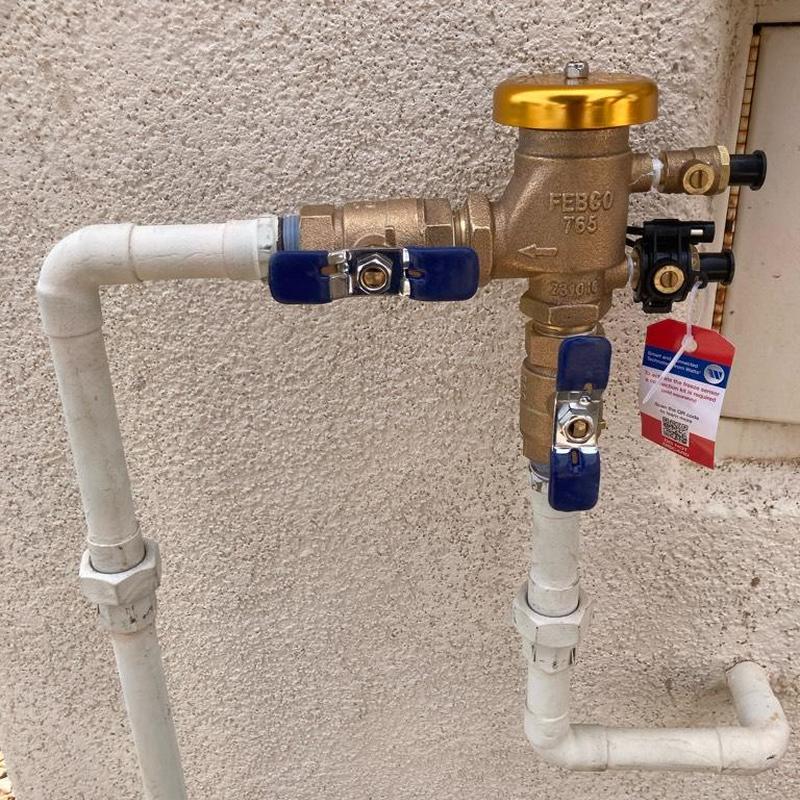 Febco 34 pressure vacuum breaker with shutoff valves