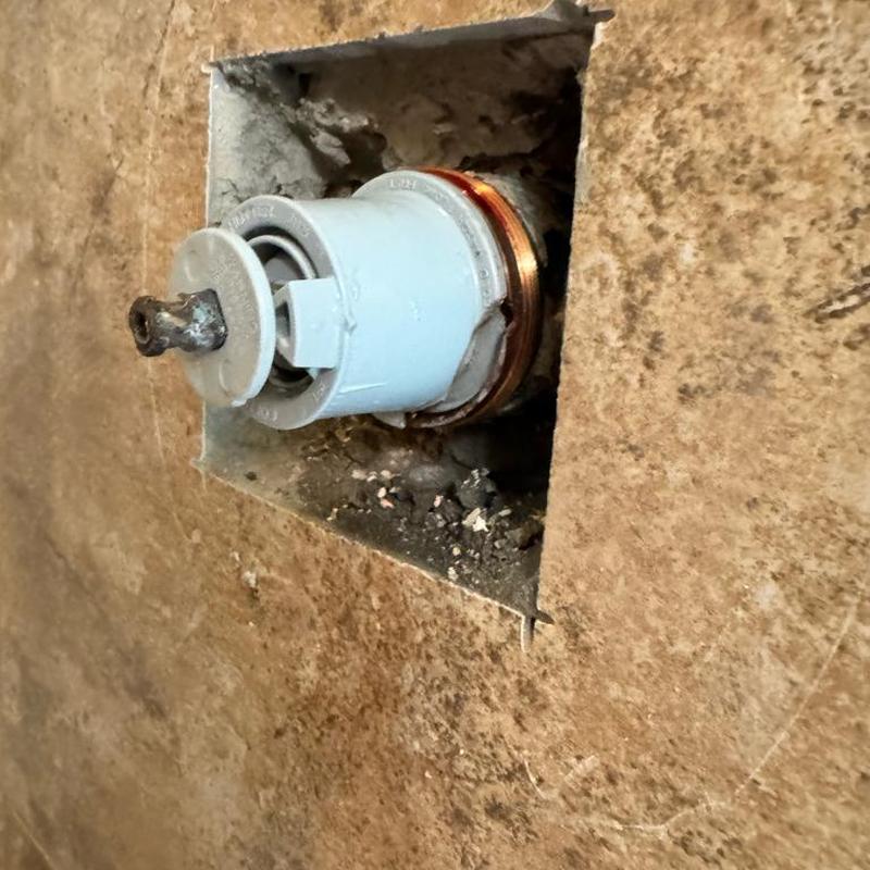 Delta shower valve cartridge removal in tile wall