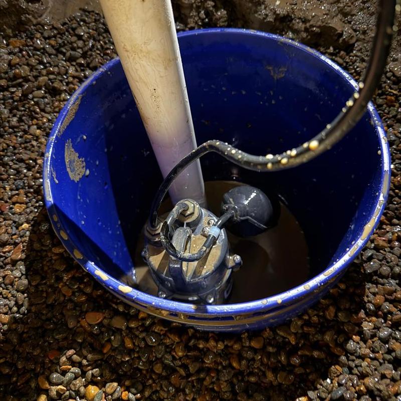 12 HP stainless steel submersible sump pump installation