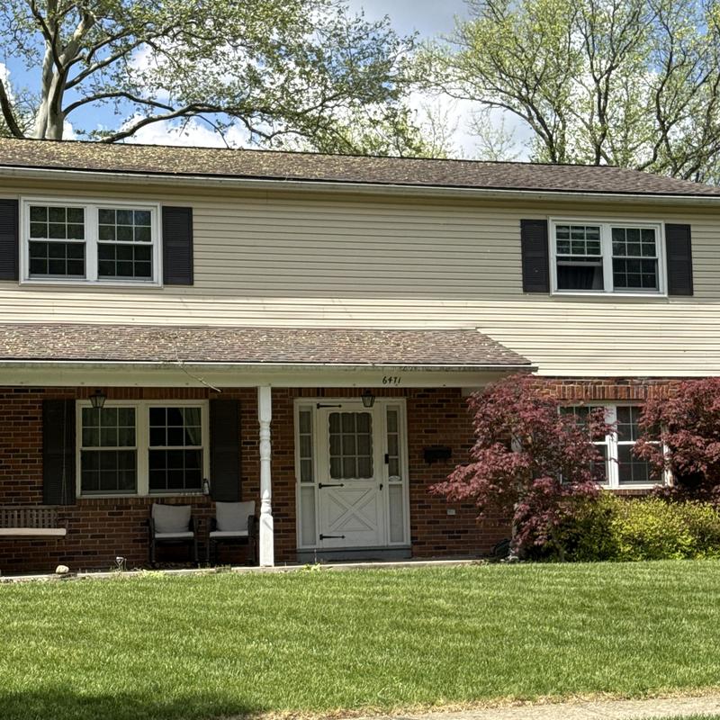 Asphalt shingle roof hail and wind damage inspection
