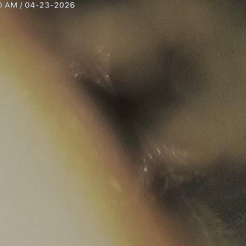 Sewer line camera inspection showing internal pipe condition