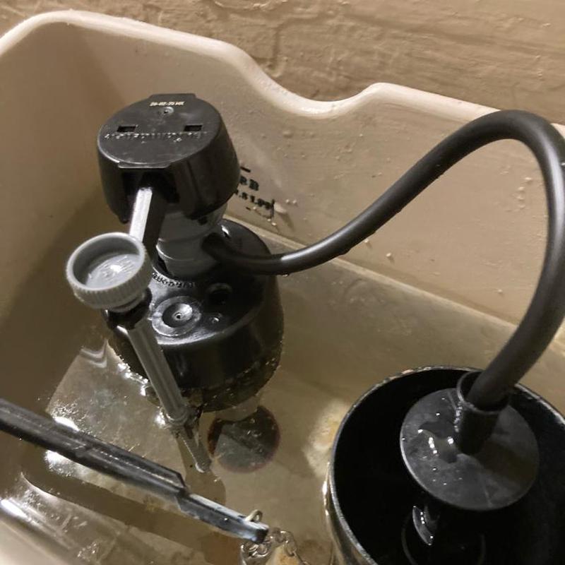 Toilet flush valve and o-ring installation in tank