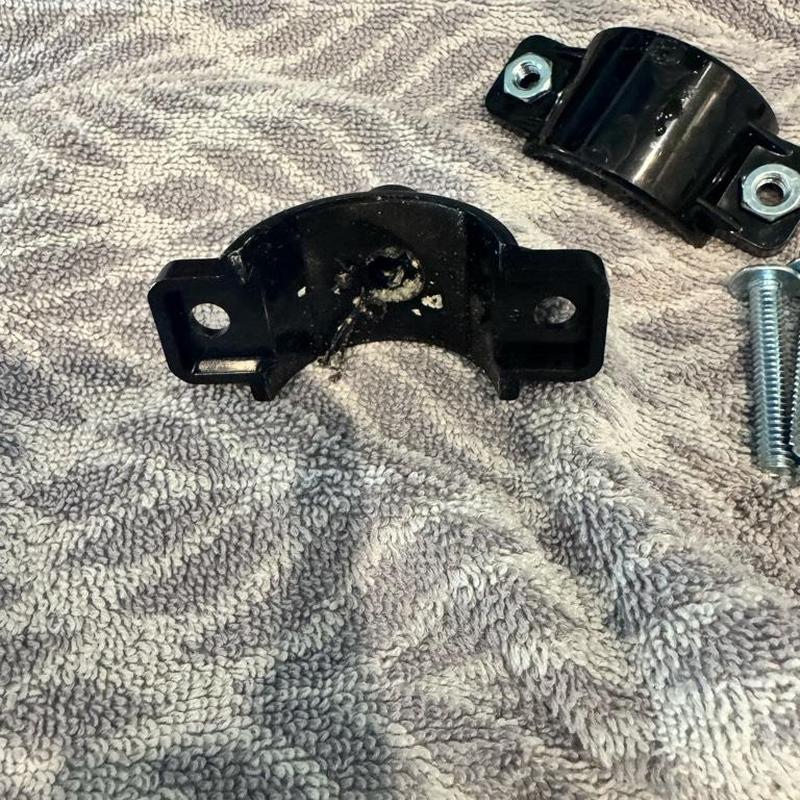 RO drain saddle with worn gasket on towel