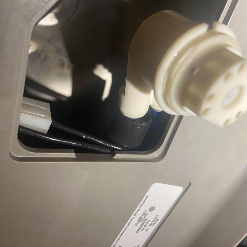 Drinking fountain valve and wiring inspection detail