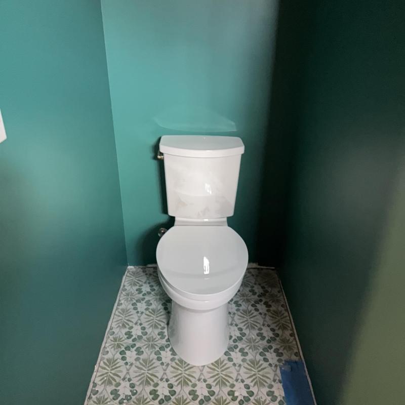 Toilet installation in finished basement bathroom