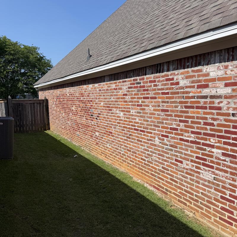 Soffit and fascia with new drip metal installation
