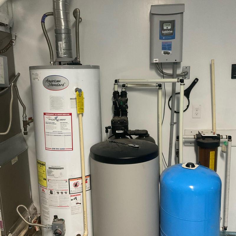 Well pressure relief valve and pump controller replacement