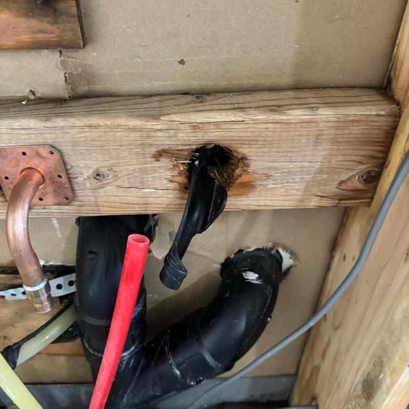PEX water line with pinhole leaks and copper replacement