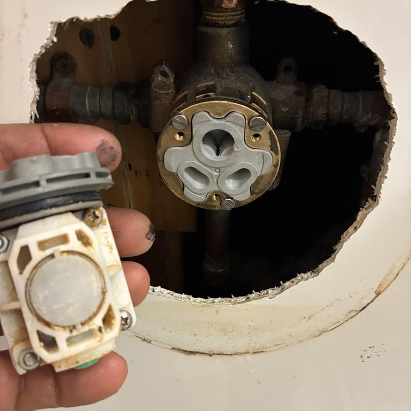 Shower valve pressure balancing unit replacement