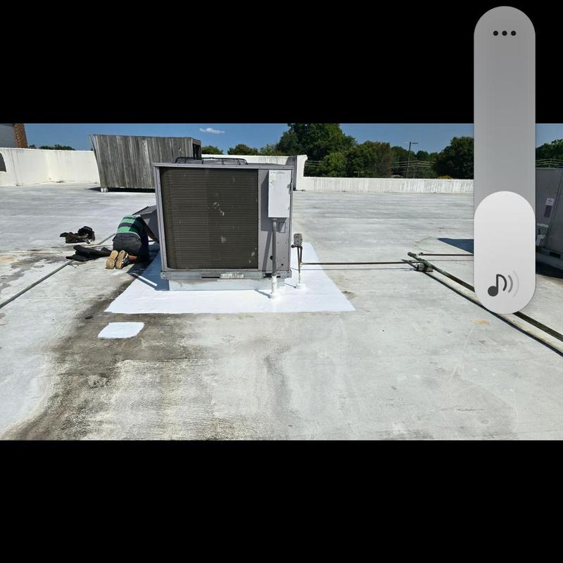TPO roof patching around rooftop HVAC unit TPO roof patching around rooftop HVAC unit