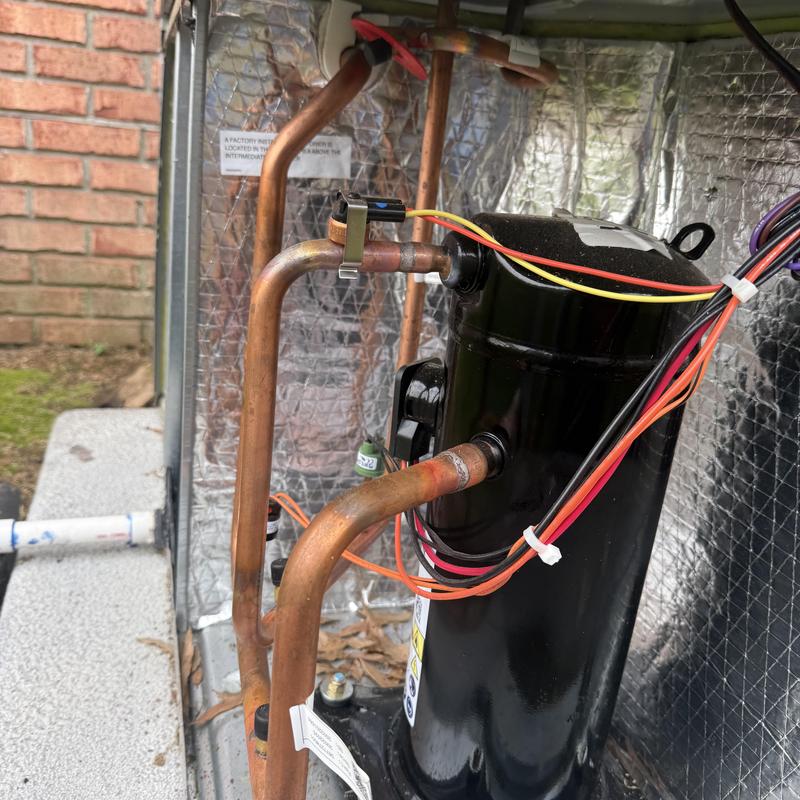 American Standard HVAC compressor and copper tubing American Standard HVAC compressor and copper tubing