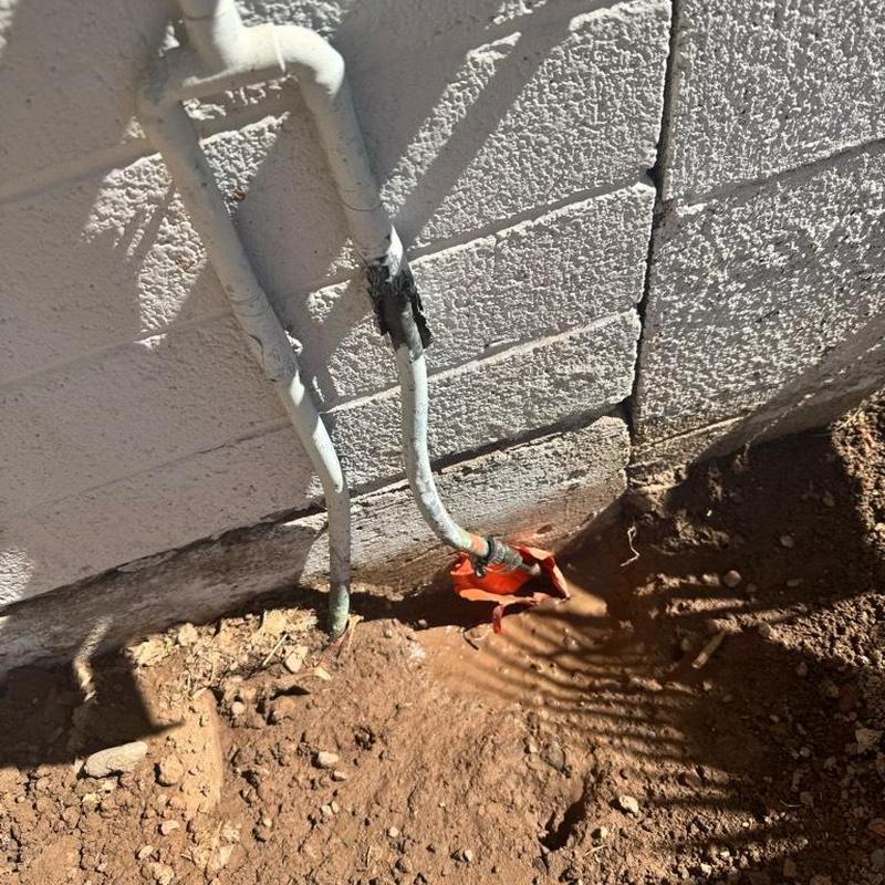 12 copper water line leak with rubber coupling repair