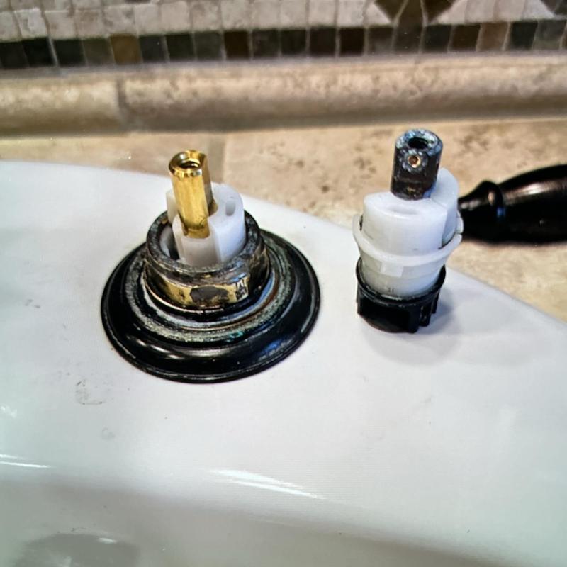 Delta widespread faucet cold-side cartridge replacement