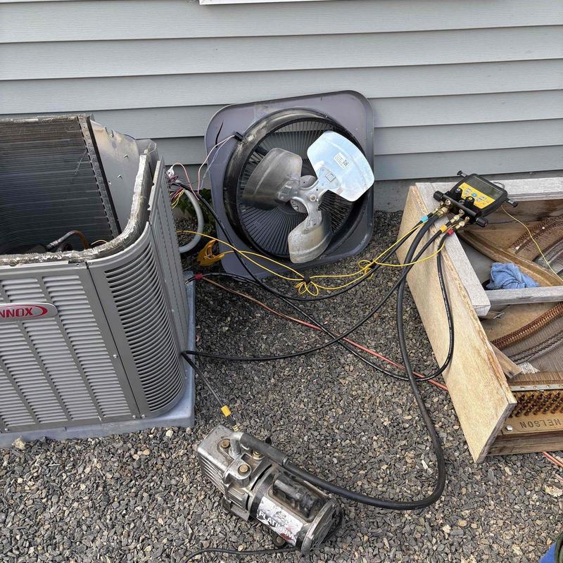 Air conditioner compressor removal and refrigerant reclaim setup