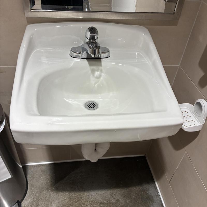 Bathroom sink drain with extension tube installation