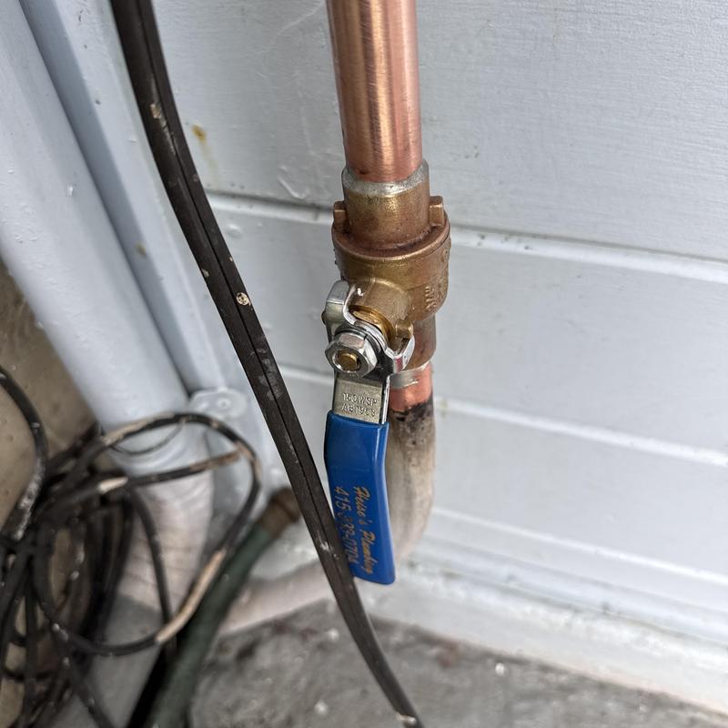 Shut-off ball valve with copper piping upgrade