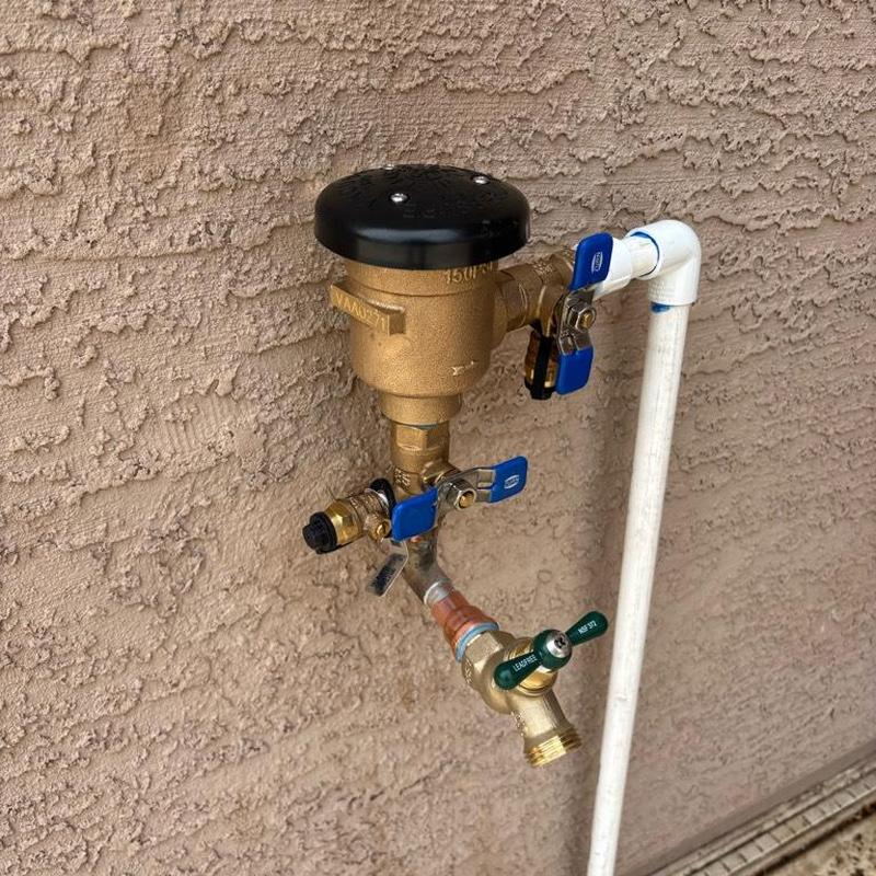 12-inch pressure vacuum breaker with valves and pipe