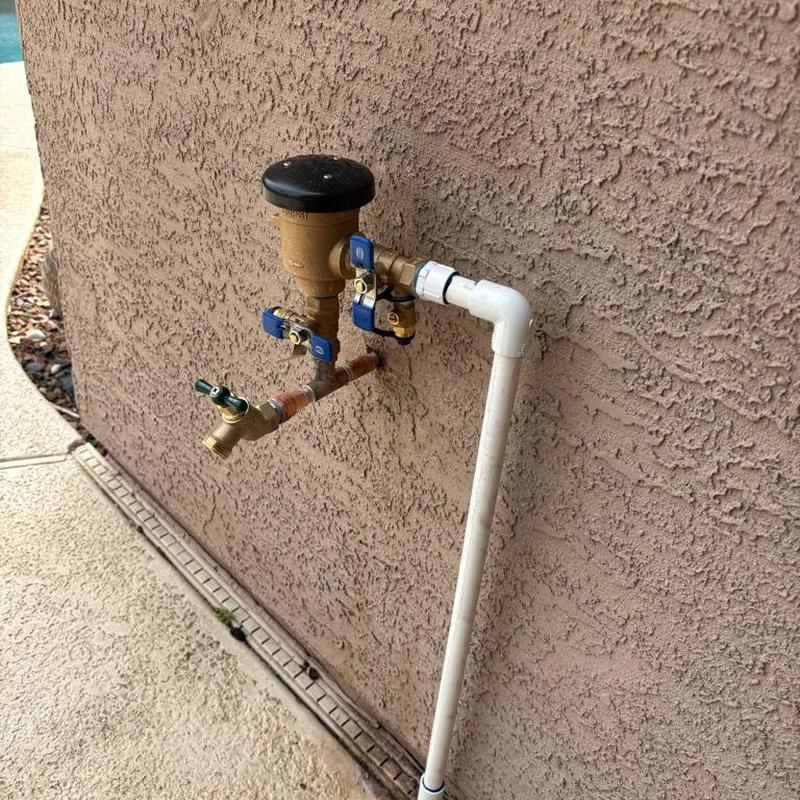 12-inch pressure vacuum breaker with new PVC pipe
