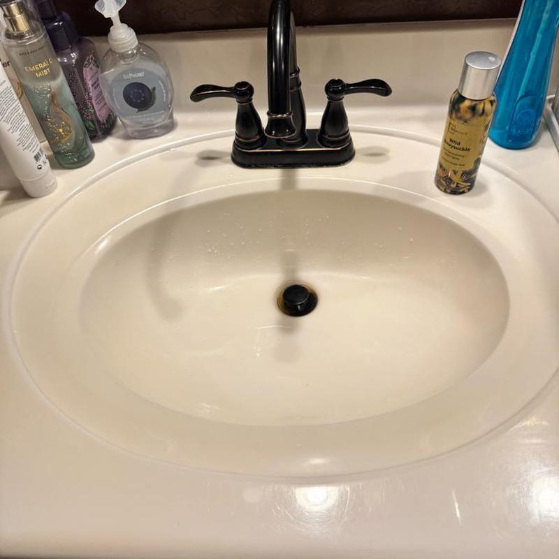Bathroom sink popup drain cleared from blockage