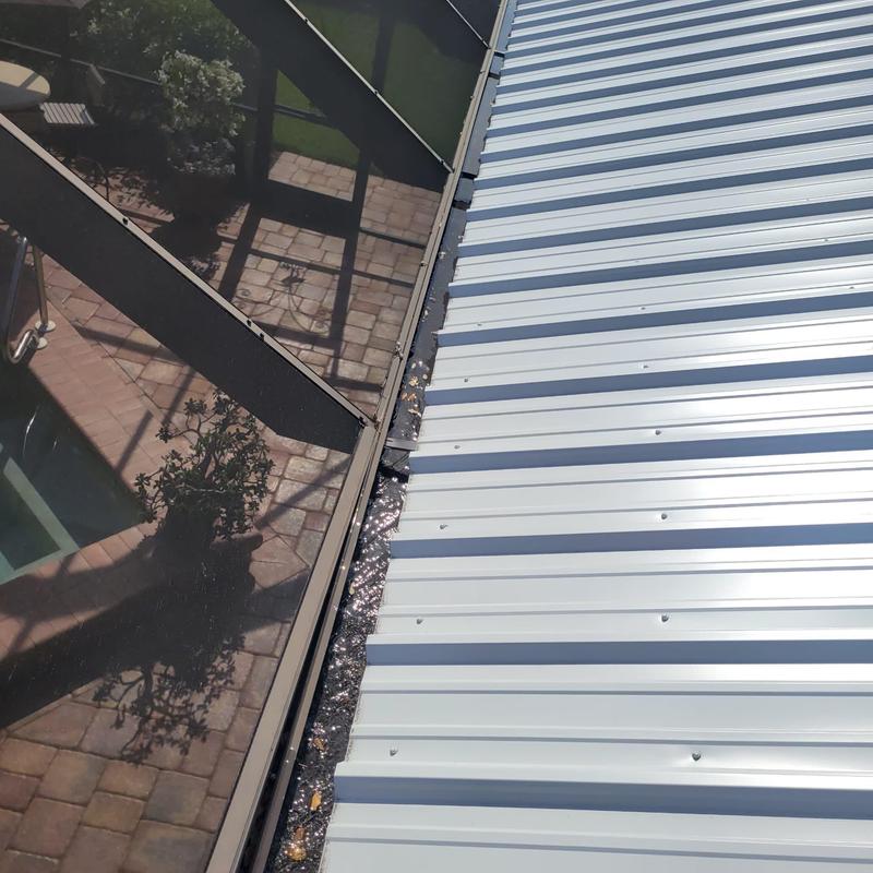 5V crimp metal roof and TPO seam inspection