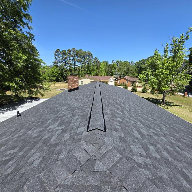 Owens Corning Onyx Black architectural roof installation Owens Corning Onyx Black architectural roof installation